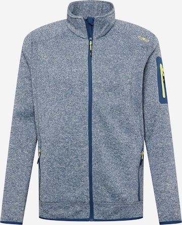 CMP Athletic Fleece Jacket in Blue: front