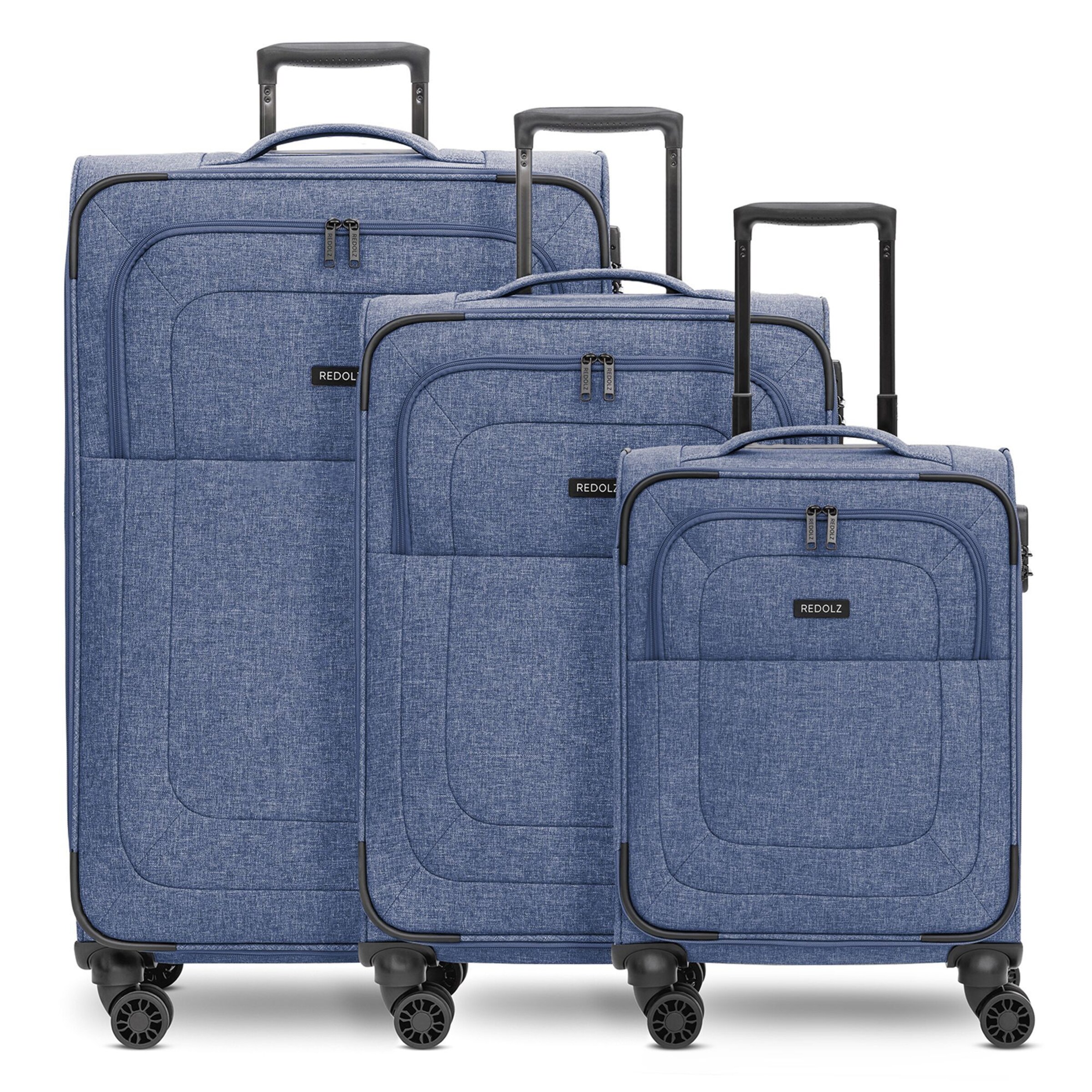 Redolz Suitcase Set 'Essentials 12' in Blue: front