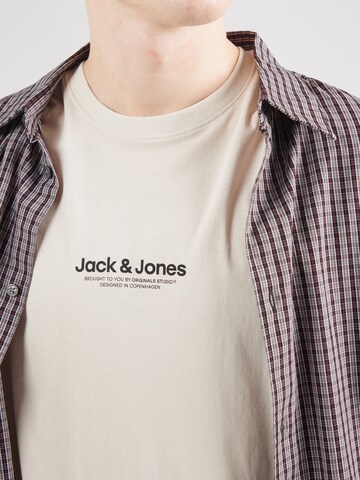 JACK & JONES - Camisa 'JWHVESTERBRO' em bege