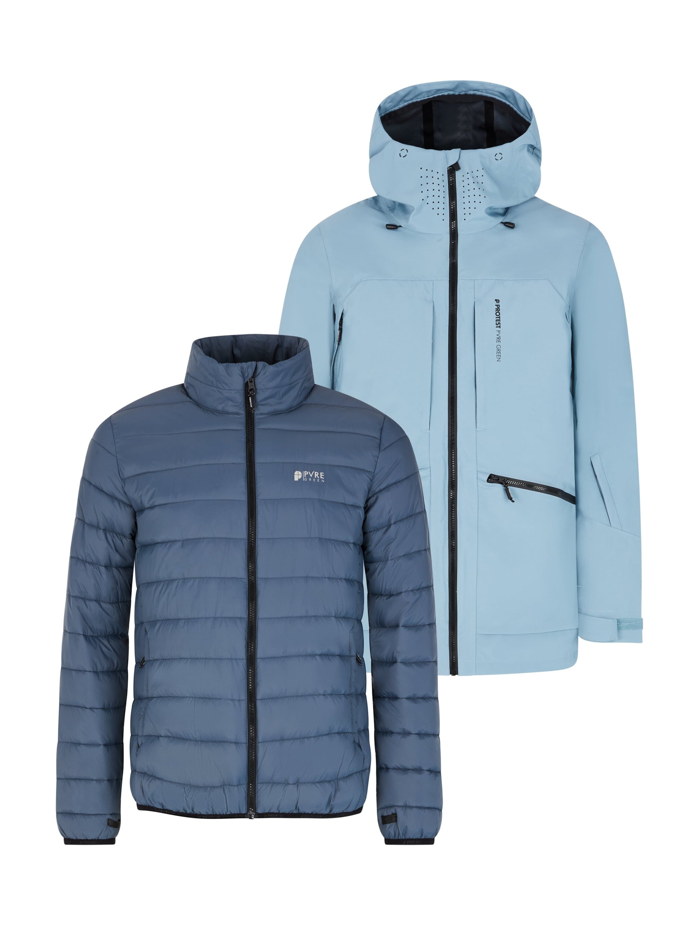 PROTEST Sportjacke 'PRTDUTY'‌‌‌‌‌ in Blau: Vorderseite