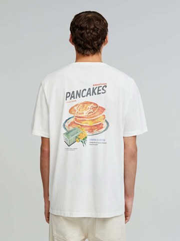 Scalpers T-Shirt 'Pancakes' in Weiß