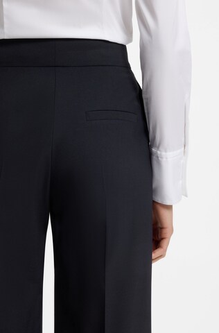 HUGO Wide leg Trousers with creases in Black