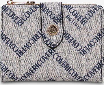 Portamonete 'Portafoglio donna Coveri Collection con bottone - Compatto e elegante' di Coveri Collection in blu: frontale
