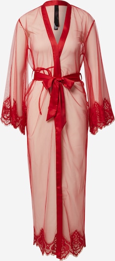 Hunkemöller Robe de chambre 'Cravache' en rouge, Vue avec produit