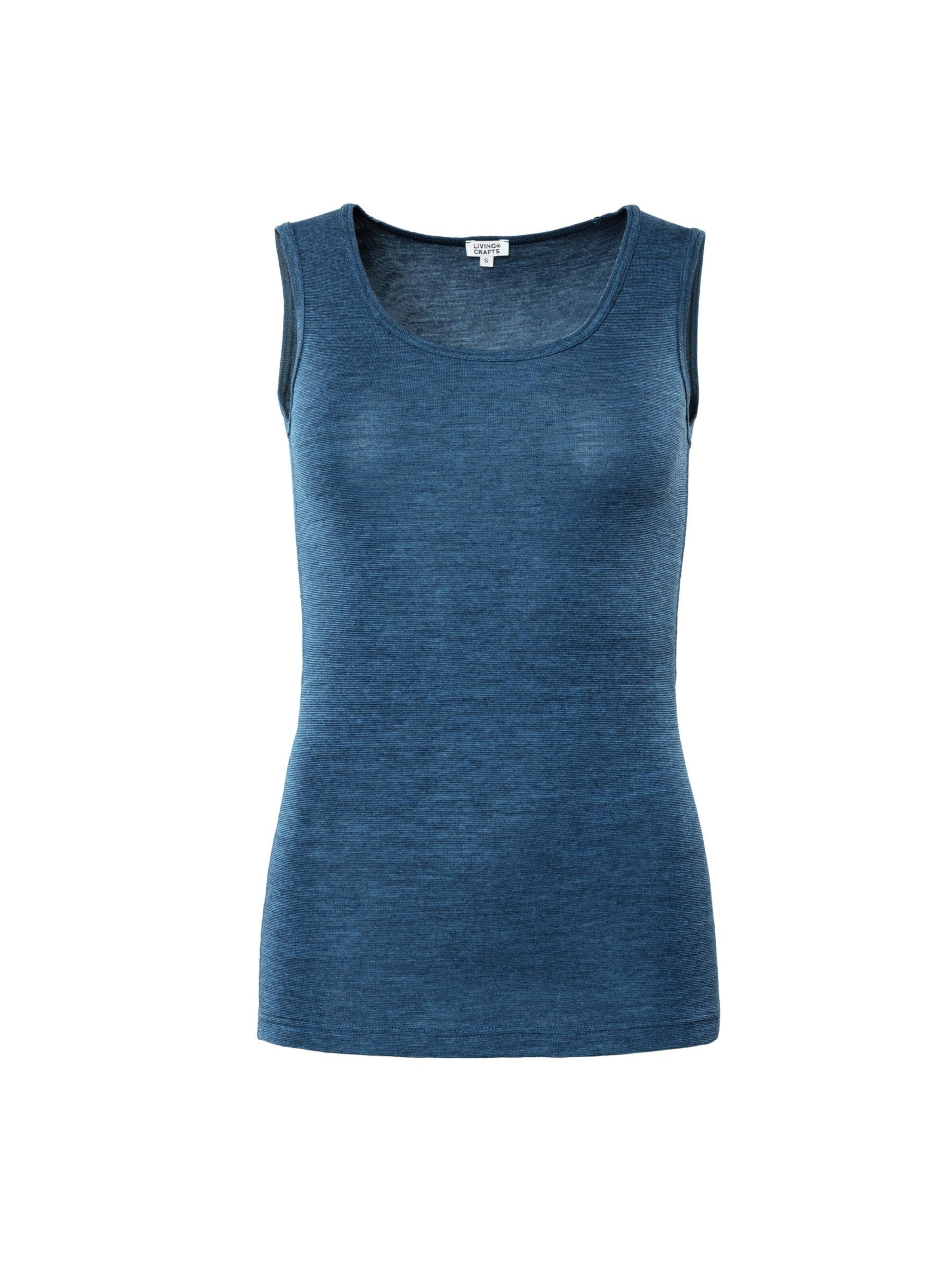 Living Crafts Undershirt 'BERYL' in Blue: front
