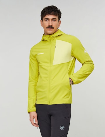 MAMMUT Fleecejacke   ‘Madris Light ML’ in Gelb: Vorderseite