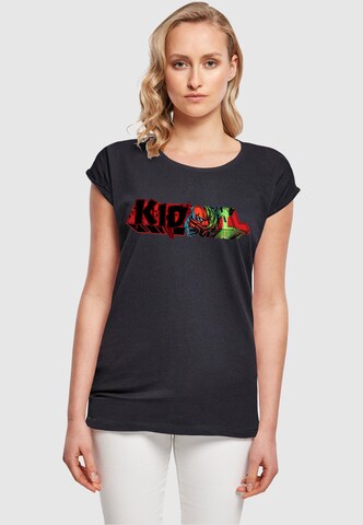 ABSOLUTE CULT Shirt 'Deadpool - Kidpool Saber' in Blue: front