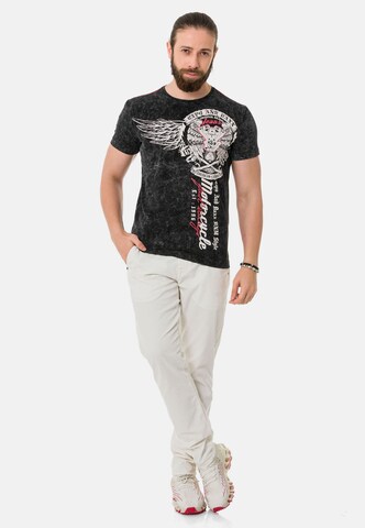 CIPO & BAXX T-Shirt in Grau