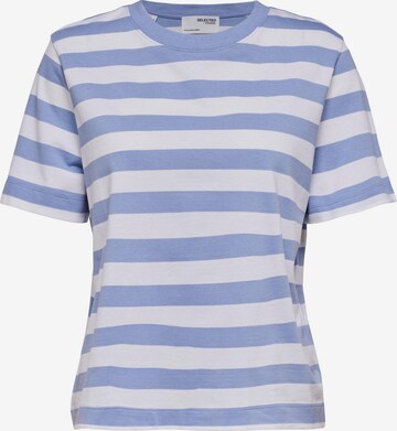 T-shirt SELECTED FEMME en bleu : devant