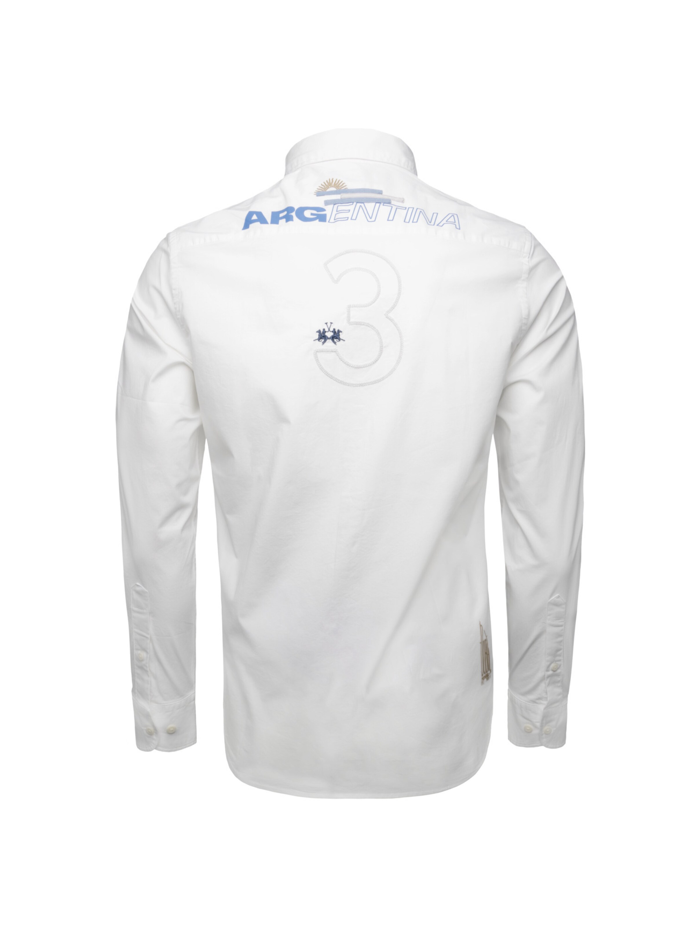La Martina - Comfort Fit Camisa 'MAC601' em branco