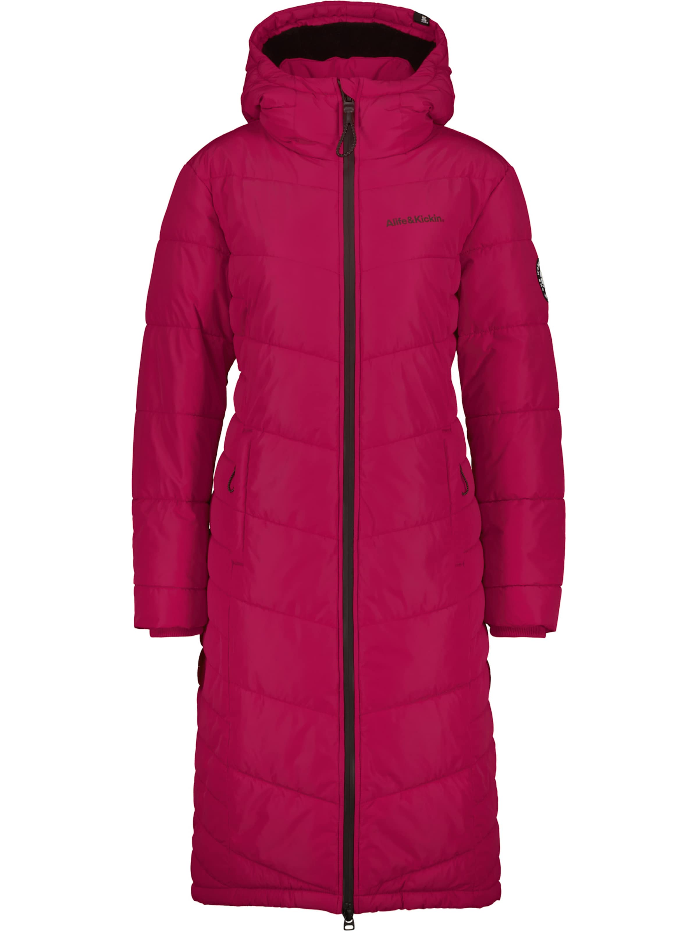 alife & kickin Зимнее пальто 'VedaAK A' в Ярко-розовый: спереди