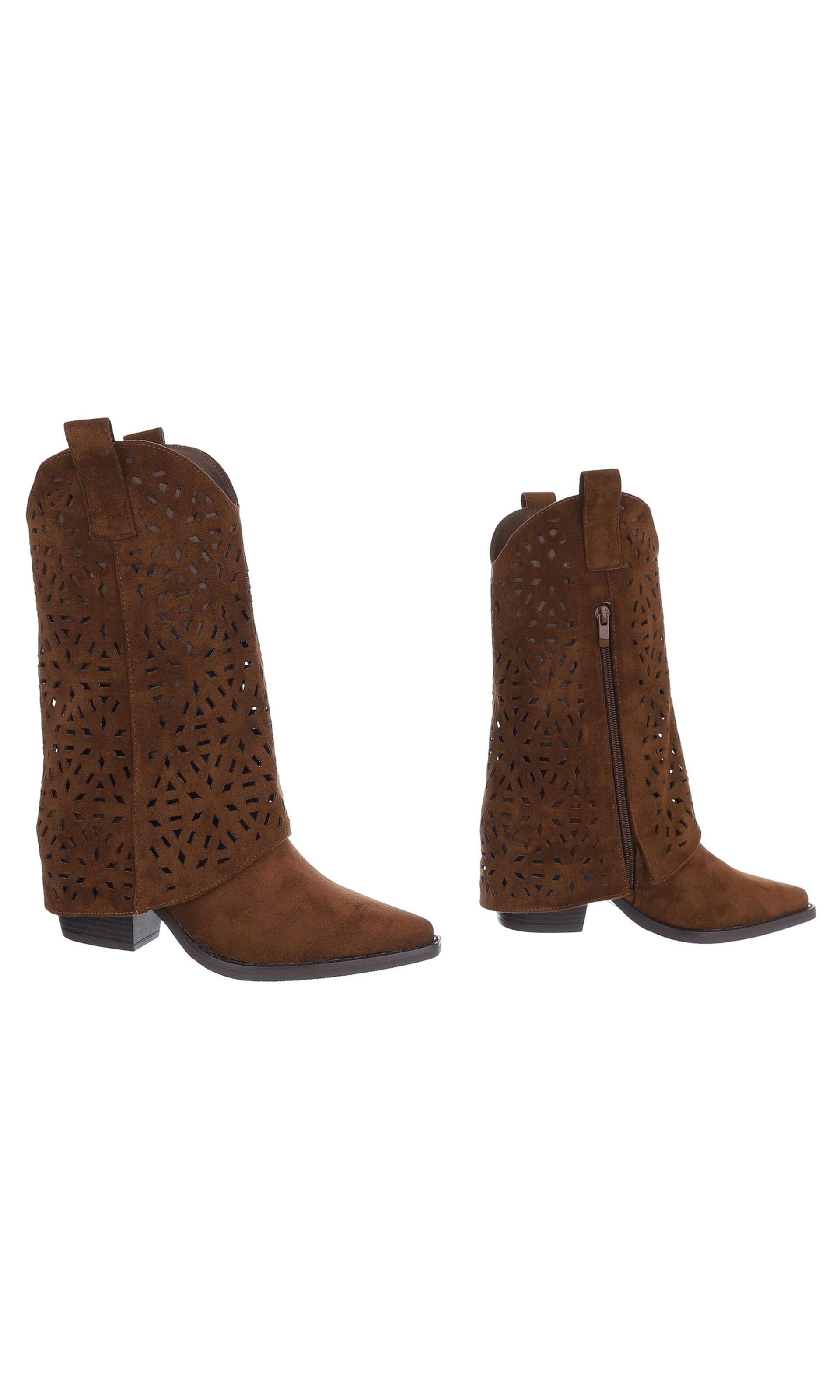 Ital-Design Cowboystiefel in Braun