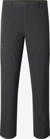 Coupe slim Pantalon 'Robert' SELECTED HOMME en gris : devant