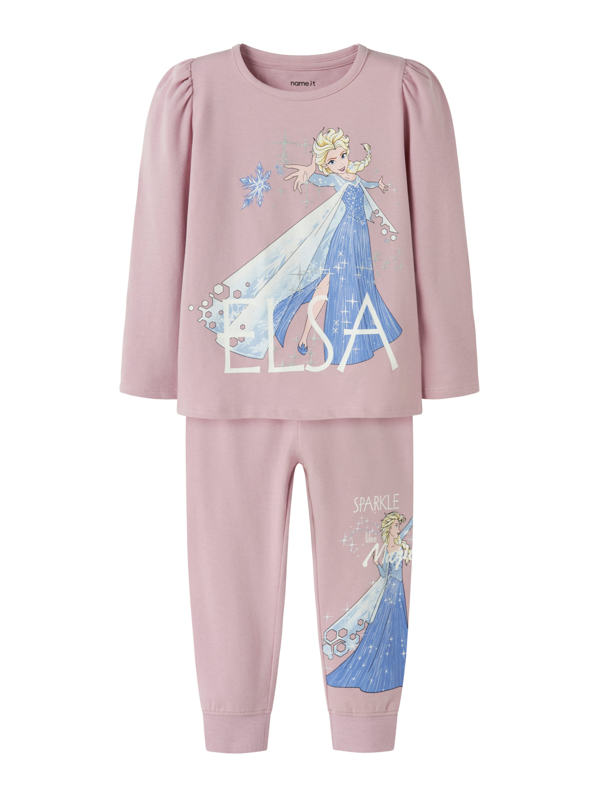 NAME IT Pižama 'NMFAplisa Frozen' | vijolična barva: sprednja stran