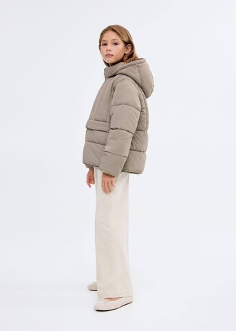 MANGO KIDS Jacke 'Cosy' in Braun