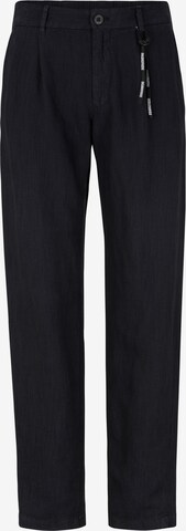 STRELLSON Loose fit Pleat-Front Pants ' Lou ' in Blue: front
