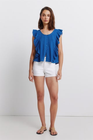 Springfield Bluse in Blau