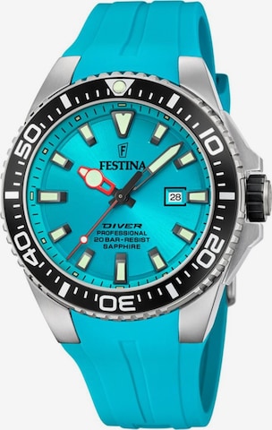Montre à affichage analogique FESTINA en bleu : devant