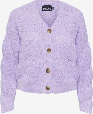 Cardigan 'Cornelia' PIECES en violet : devant