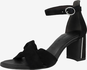 TAMARIS Sandal i svart: framsida