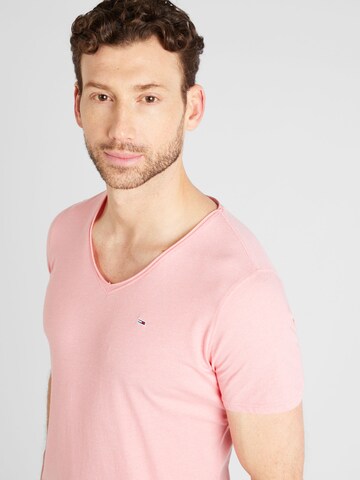Regular fit Tricou 'Jaspe' de la Tommy Jeans pe roz