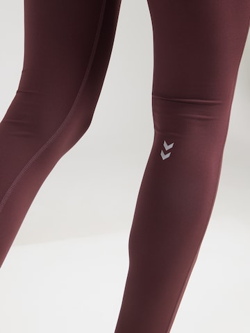 Skinny Pantaloni sportivi 'Pulse' di Hummel in marrone
