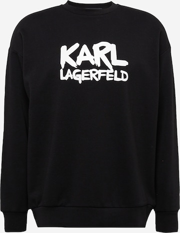 Karl Lagerfeld Collegepaita värissä musta: edessä