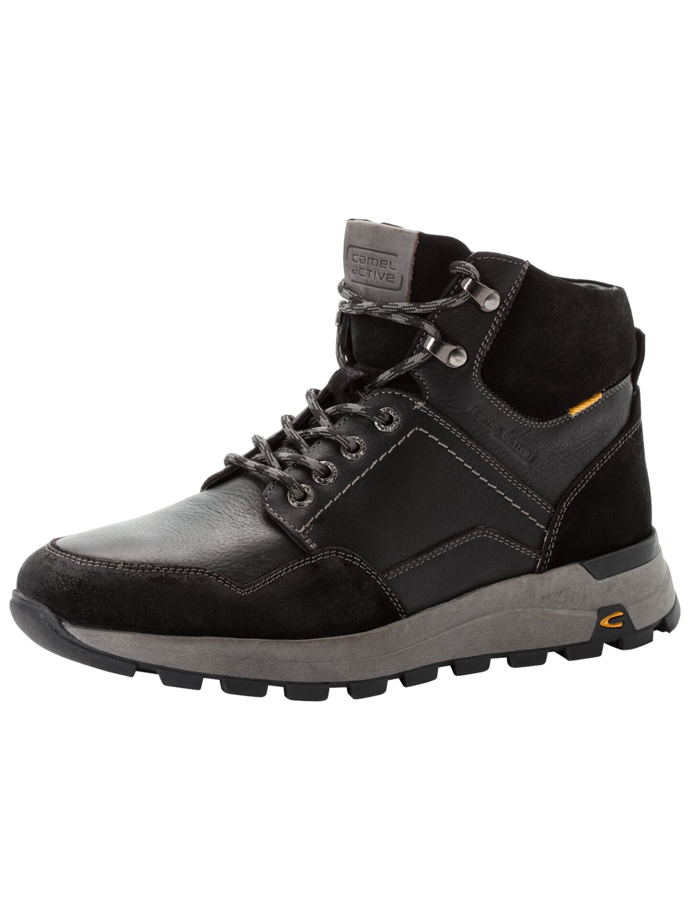 CAMEL ACTIVE - Botas com atacadores 'Denali' em preto: frente