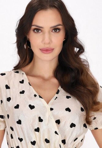 faina Коктейльное платье 'Fashion Look' в Бежевый