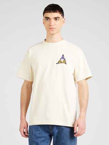 HUF Shirt 'NO-FI' in Beige: front