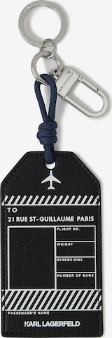 juoda Karl Lagerfeld Raktų laikiklis 'Monogram': priekis