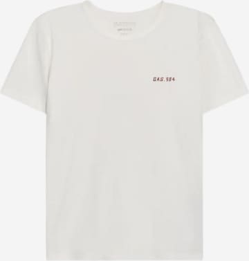 T-shirt GAS en blanc : devant