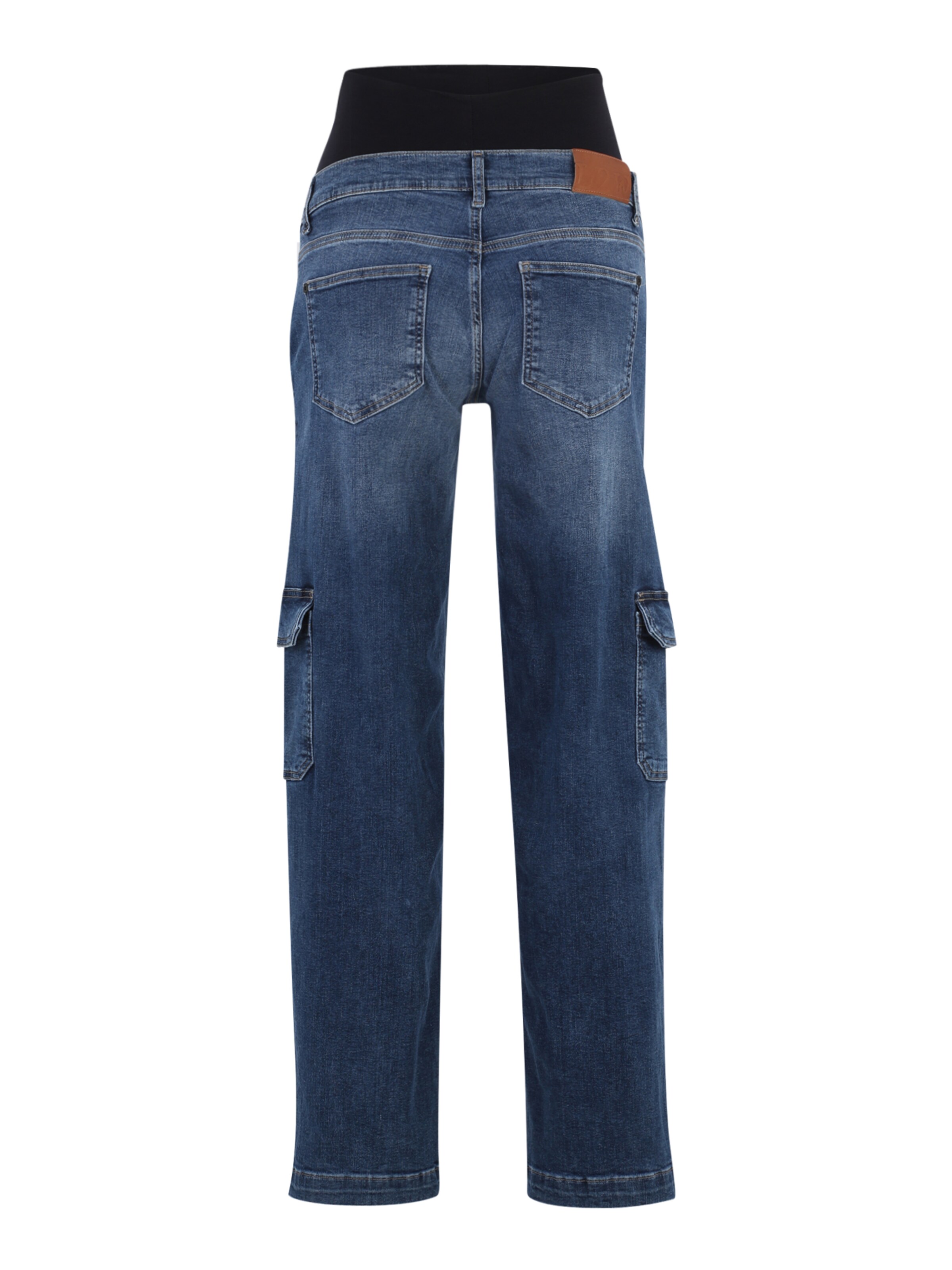 LOVE2WAIT - Pierna ancha Pantalón vaquero cargo en azul