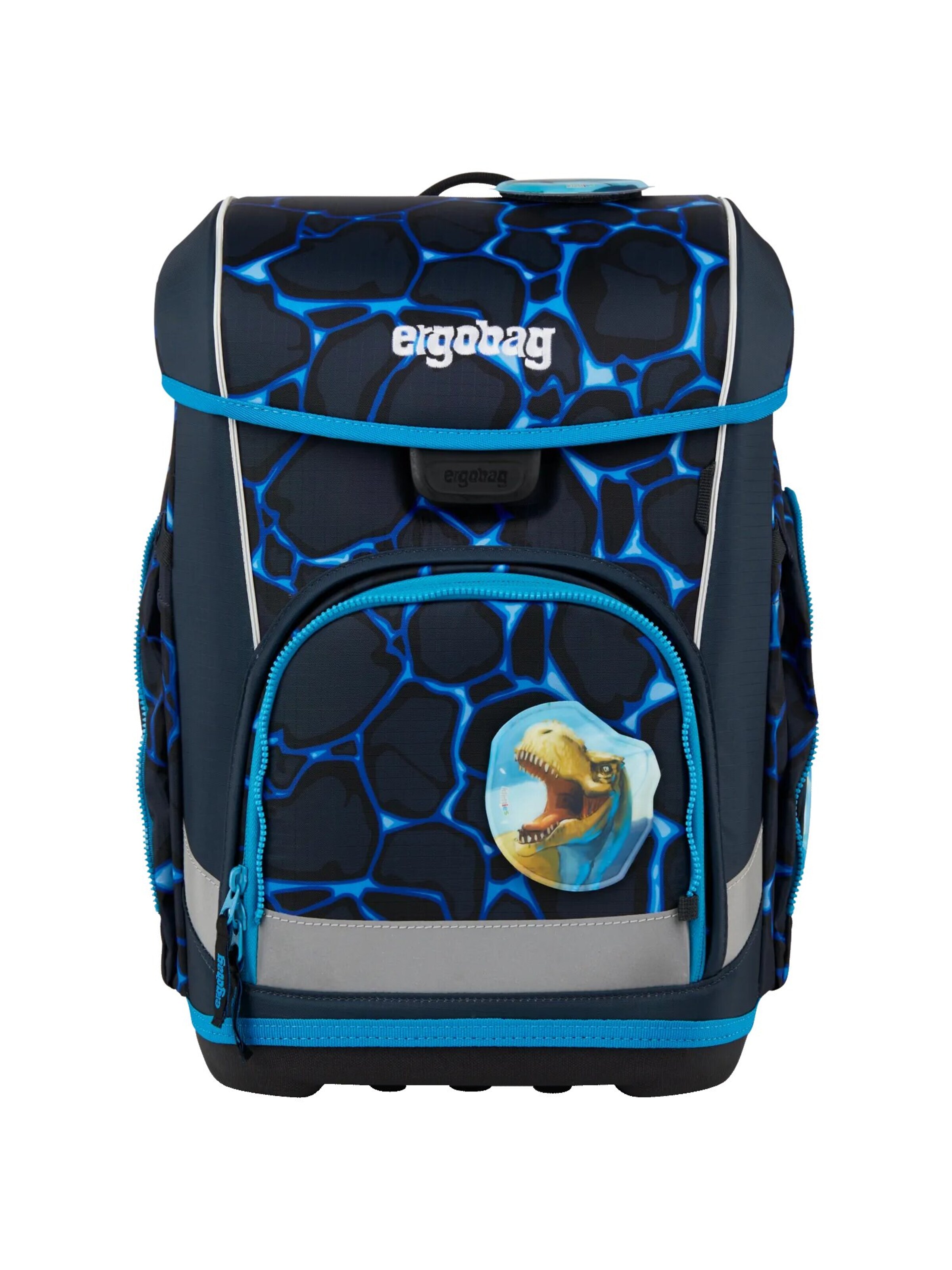 ergobag Backpack 'Schulranzen-Set cubo light Set' in Blue
