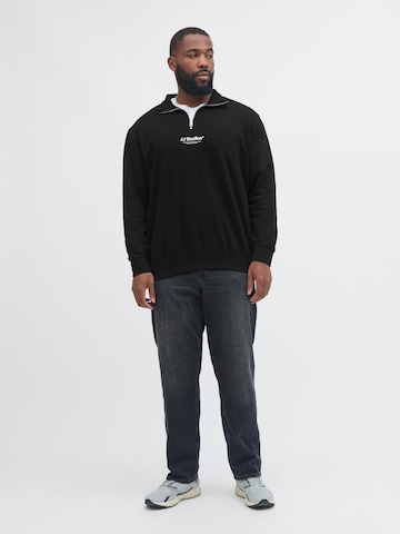Jack & Jones Plus - Sudadera 'JJESoho' en negro