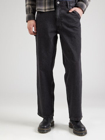 LEVI'S ® Loosefit Τζιν 'Silvertab Baggy Carpenter' σε μαύρο: μπροστά
