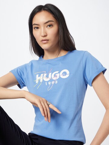 HUGO Red T-Shirt in Blau