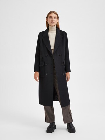 Manteau mi-saison 'Katrine' Selected Femme Petite en noir