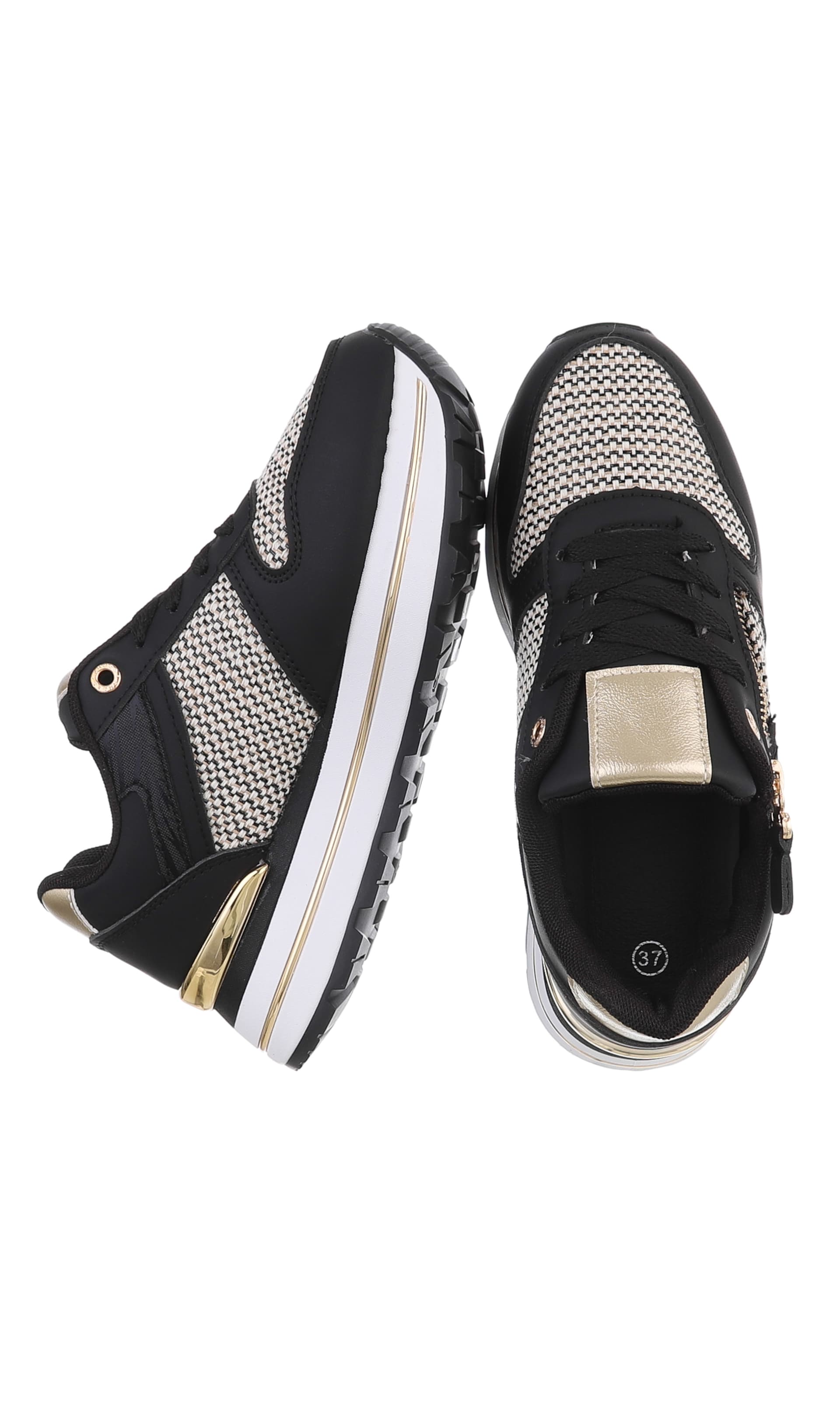 Ital-Design Sneaker in Schwarz
