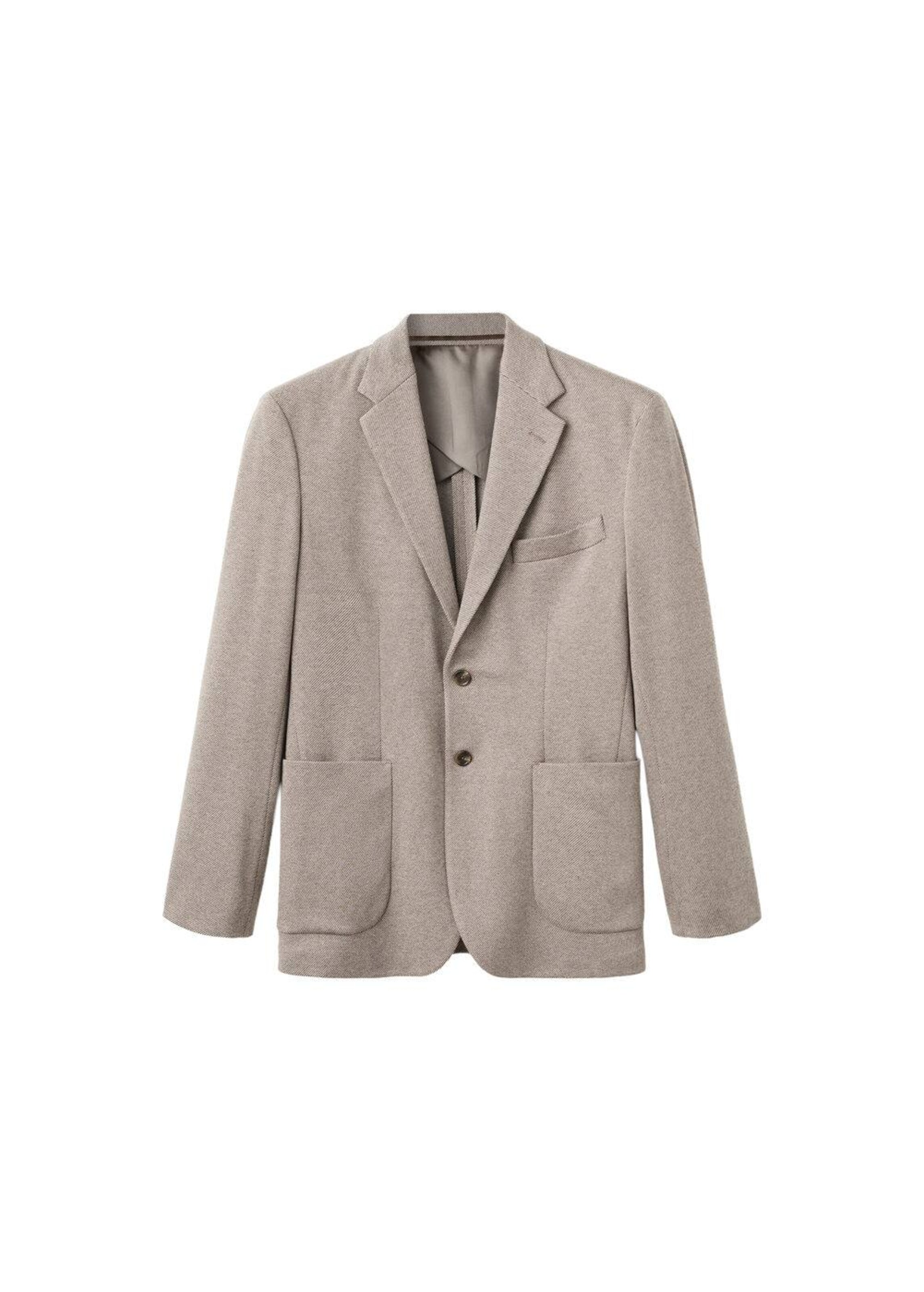 MANGO MAN Slim fit Suit Jacket 'Aneto' in Beige: front