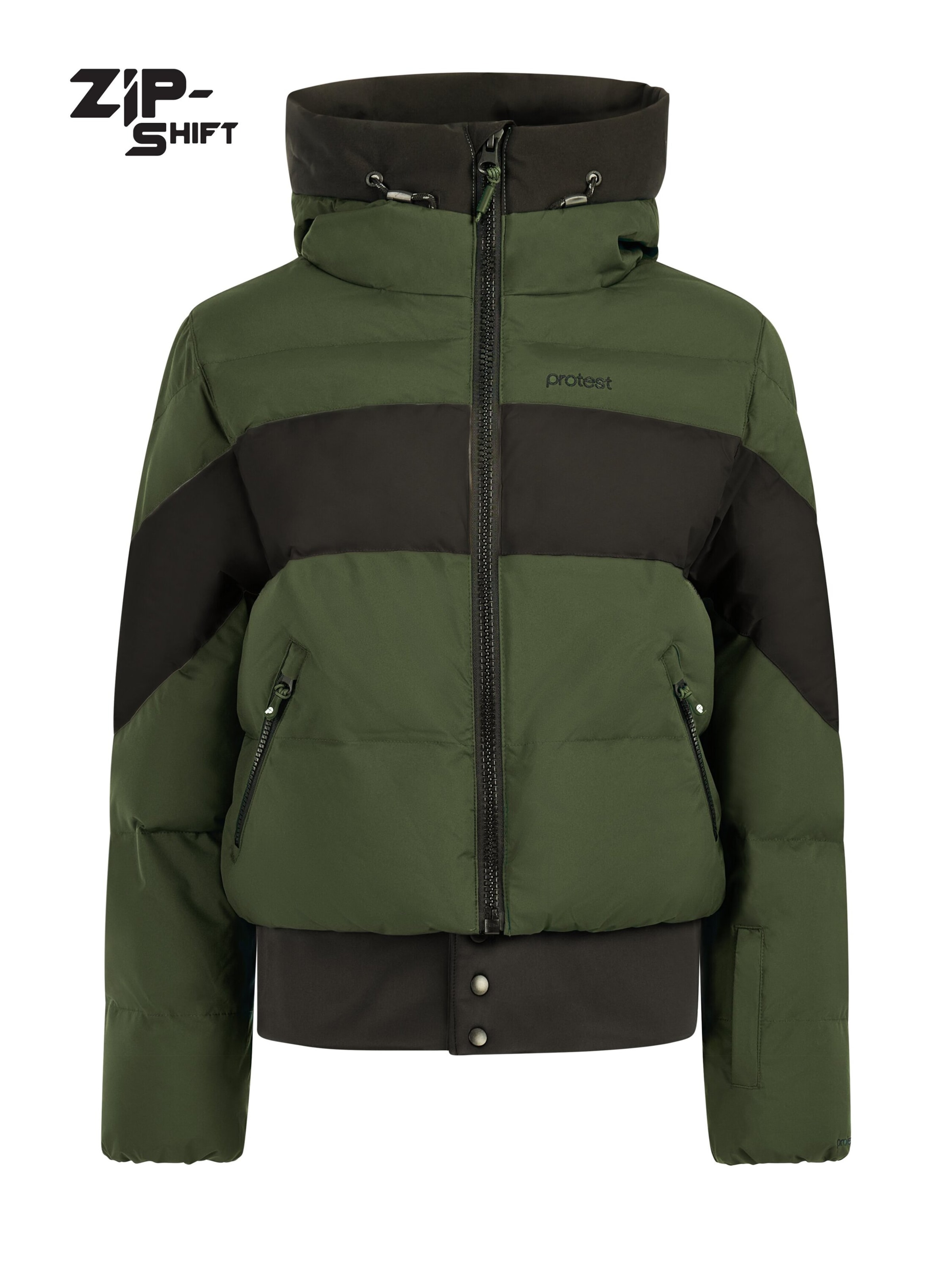 PROTEST Sportjacke 'PRTMilla JR'‌‌‌‌‌ in Grün: Vorderseite