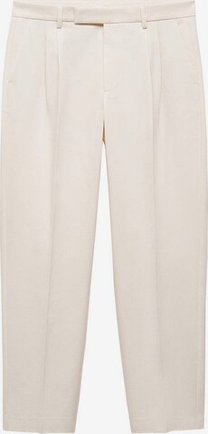 MANGO MAN Regular Bundfaltenhose 'Lipari' in Beige: predná strana