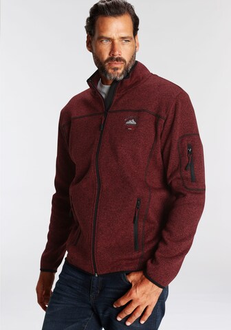 Man's World Fleece Jacket in Red