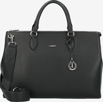 L.CREDI Handbag in Black: front