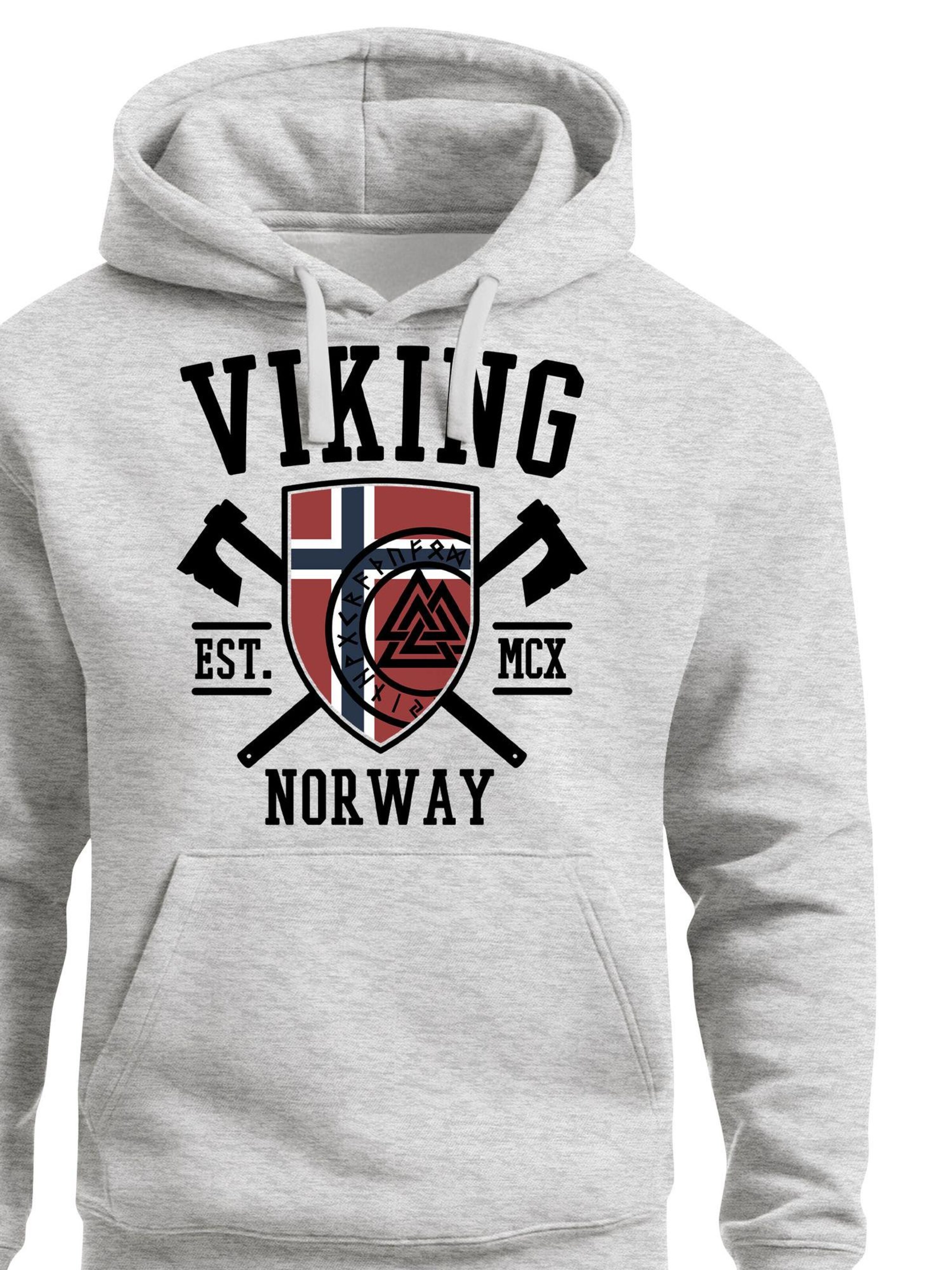 Neverless Sweatshirt 'Viking' in Grey