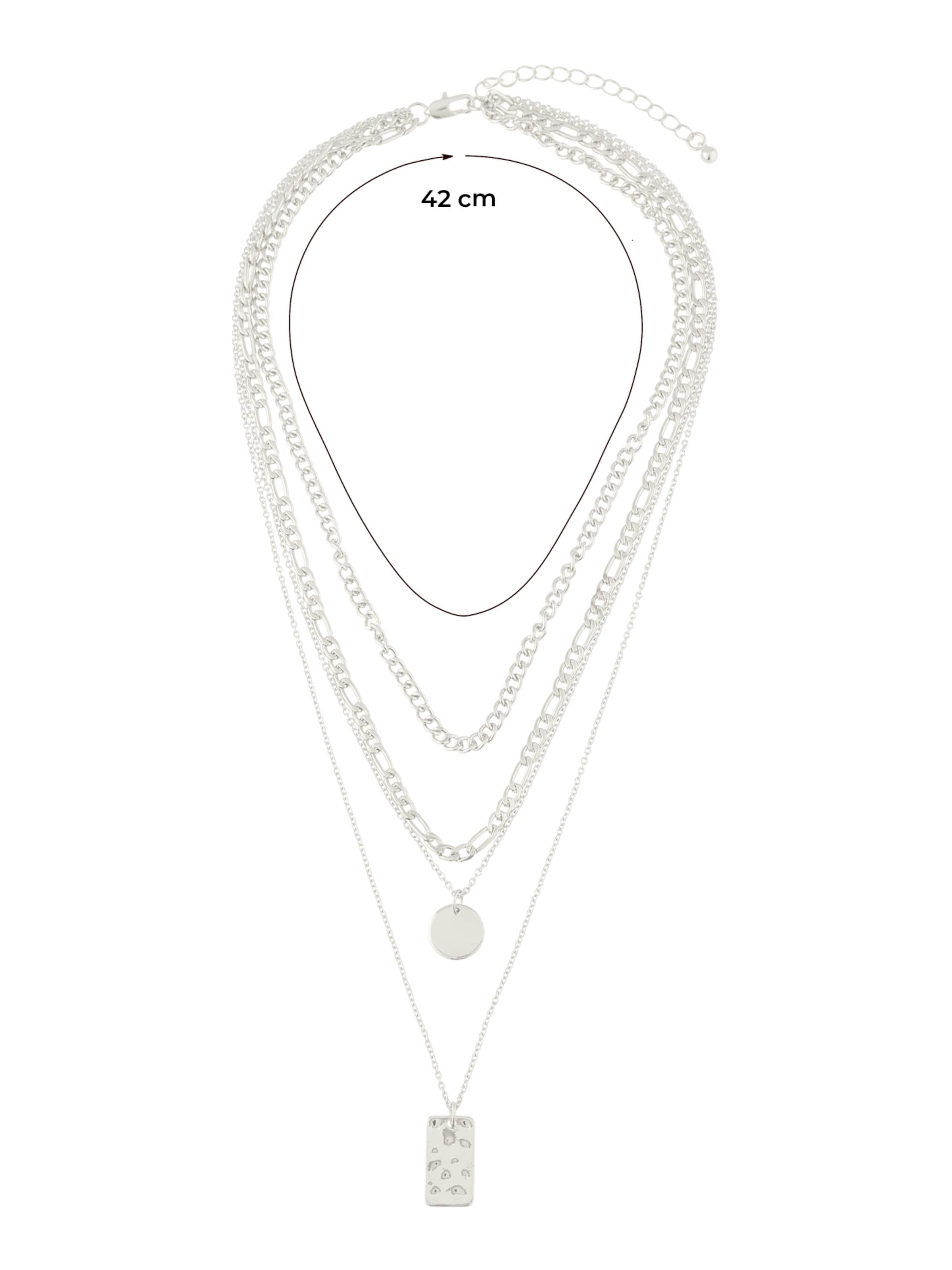 PIECES Halsband 'PCOKIA' i silver