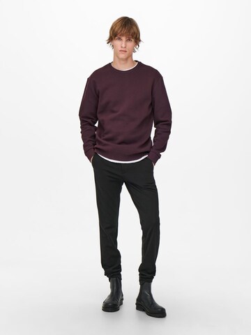 Only & Sons Regular fit Sweatshirt 'Ceres' i lila