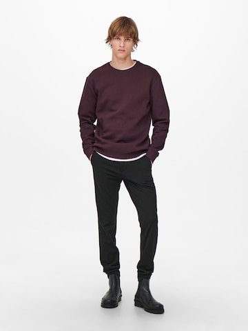 Only & SonsRegular Fit Sweater majica 'Ceres' - ljubičasta boja
