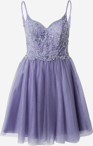 Laona Cocktail Dress in Purple: front