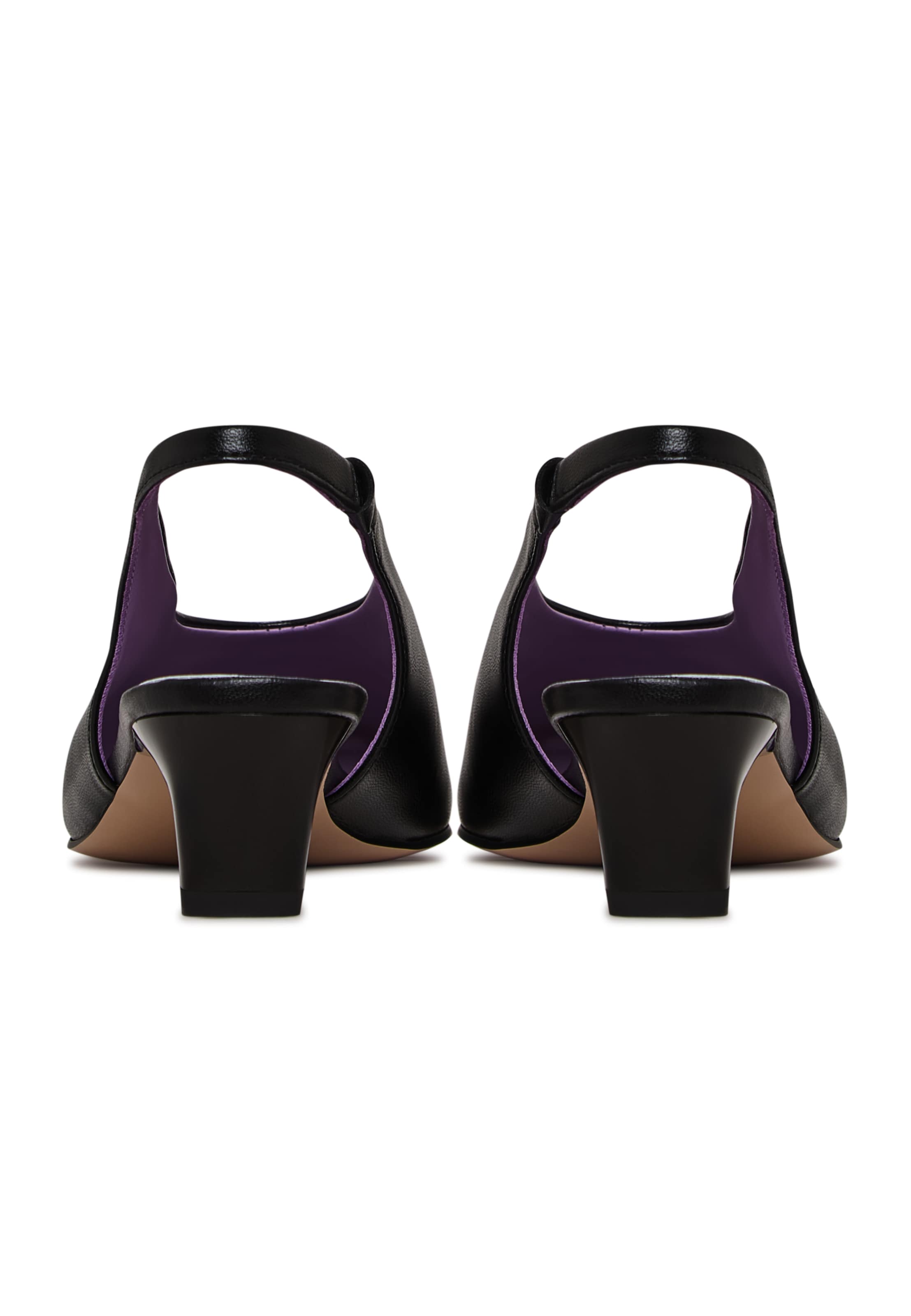 CESARE GASPARI Slingpumps in Zwart